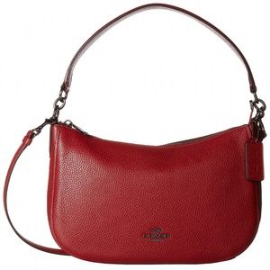 Coach Brick Red Leather Handbag